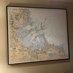 Nautical Print of Boston Harbor
